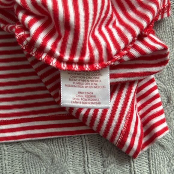 Faded Glory 2 Striped Oversized Tees with embroidery - Picture 10 of 11